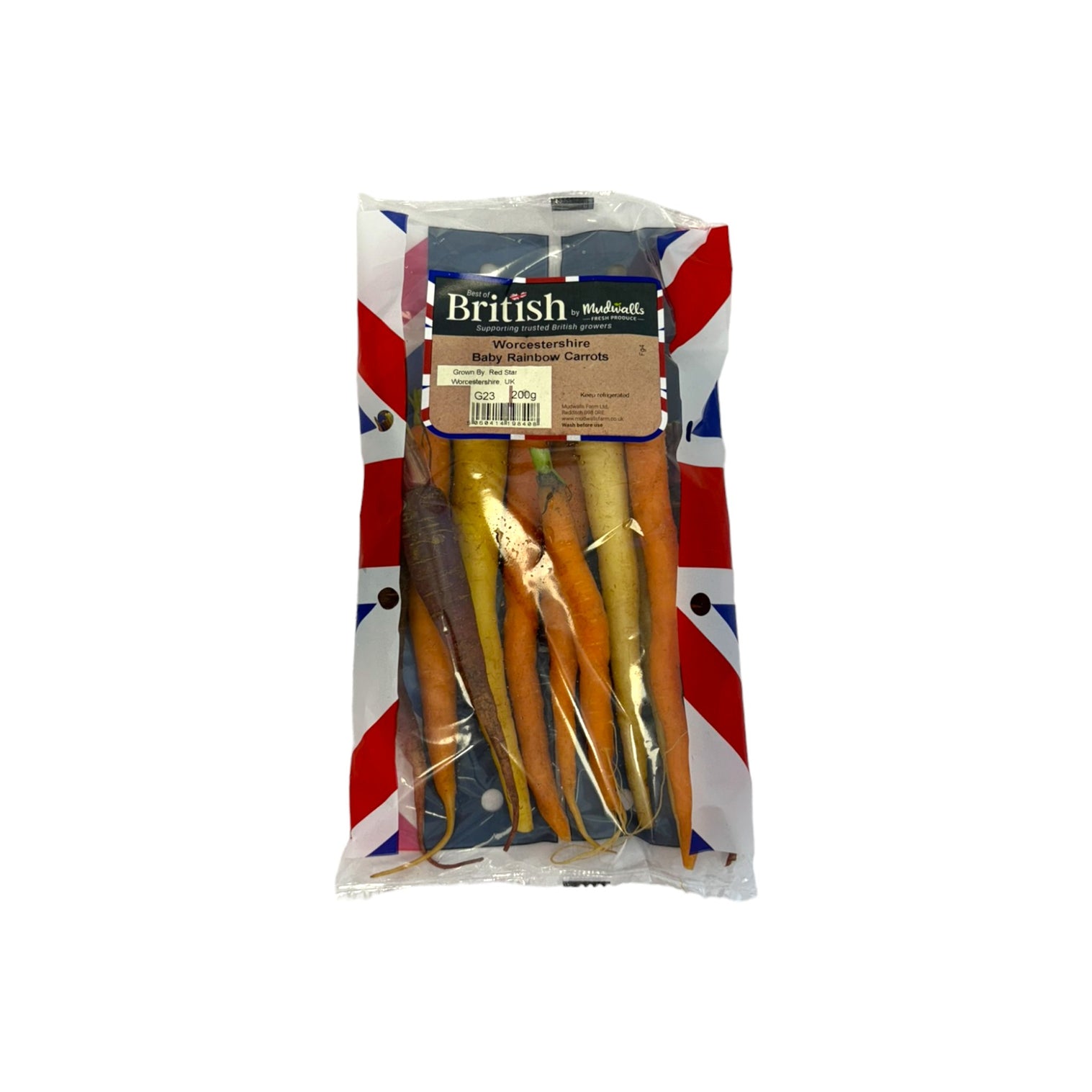 Mudwalls Carrots - Baby Rainbow 200g