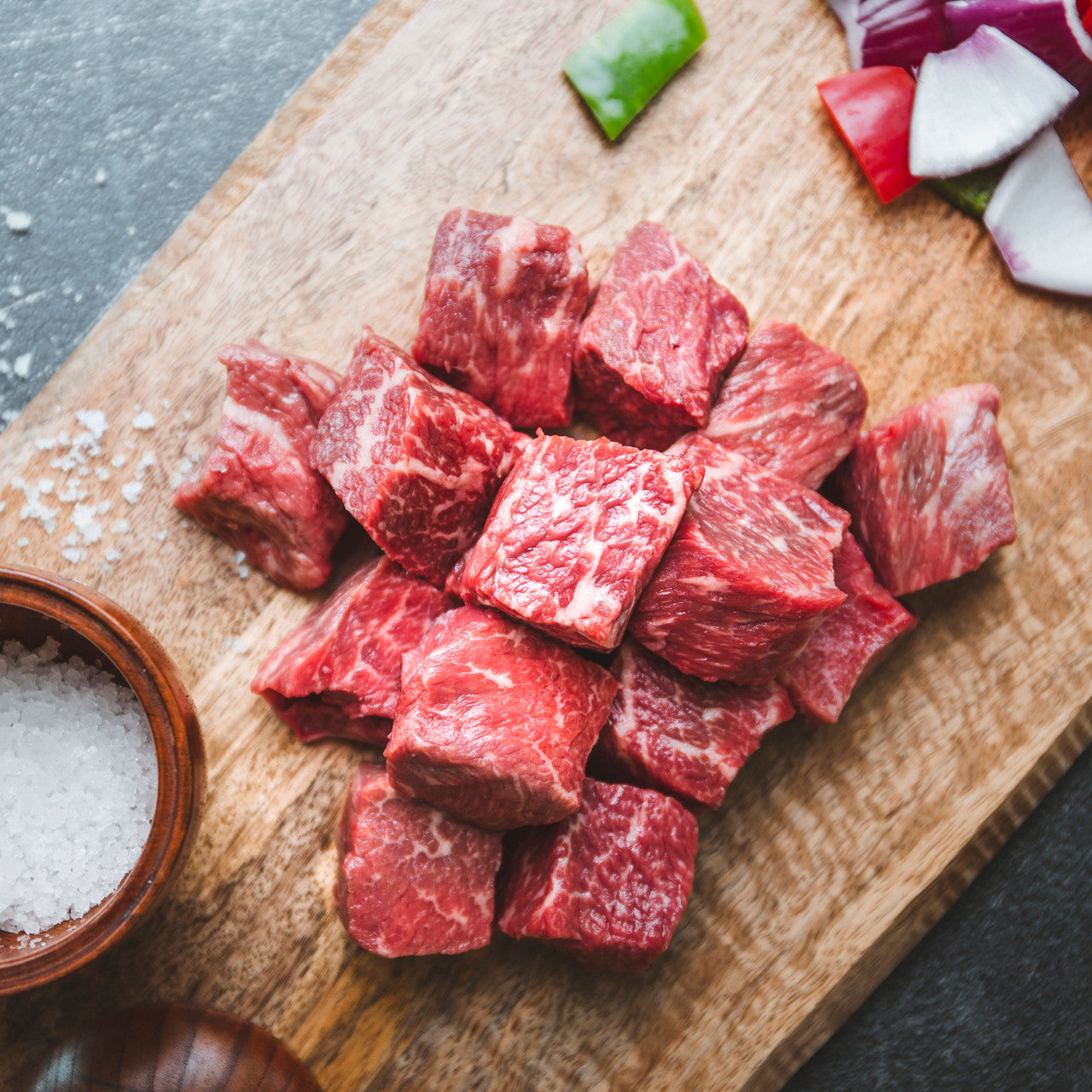 Wagyu Diced Kebab Steak, per kg