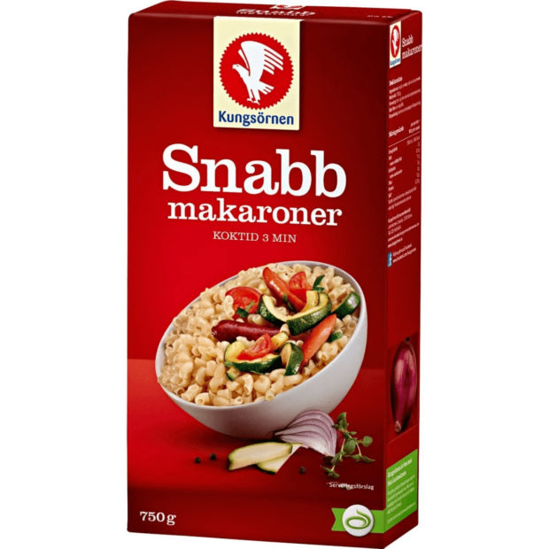 Kungsornen Snabb Makaroner Pasta Shapes 750g