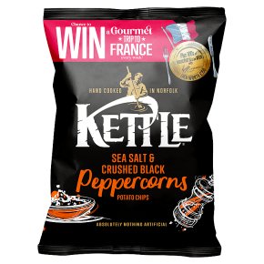 Kettle Chips Sea Salt & Crushed Black Pepper 40g