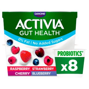 Activia Strawberry Red Fruits Fat Free Yogurt 8 x 115g