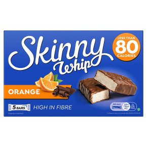 Skinny Whip Chocolate Orange 5 Bars 100g