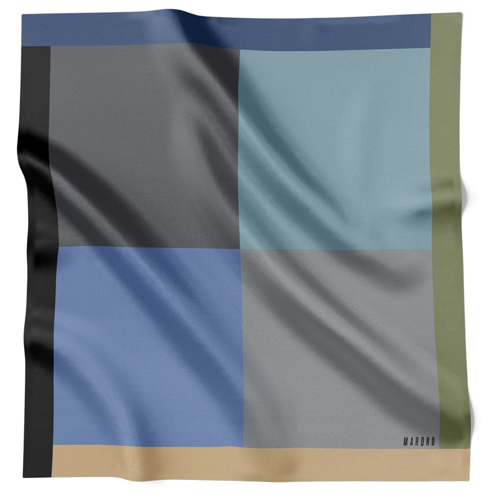 Square Colorblock Blue