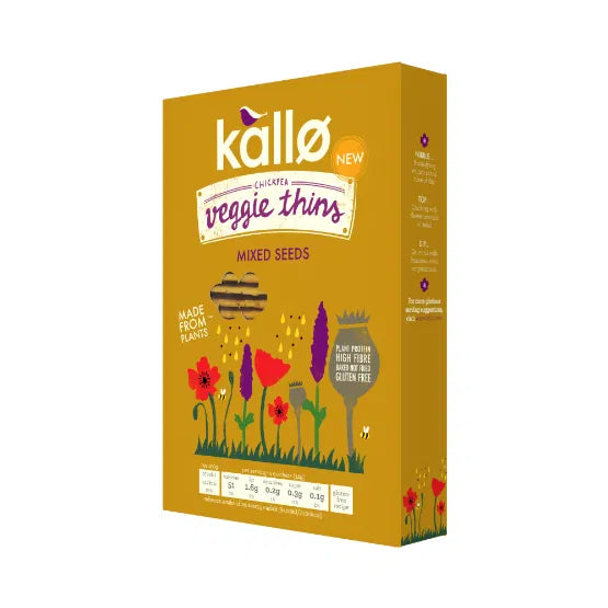 Kallo - Mixed Seeds Veggie Thins 100g