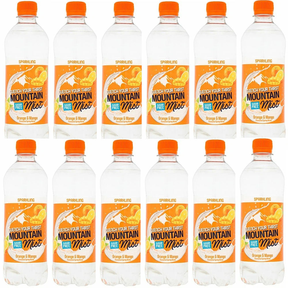 Mountain Mist Orange & Mango Sparkling 12 x 500ml