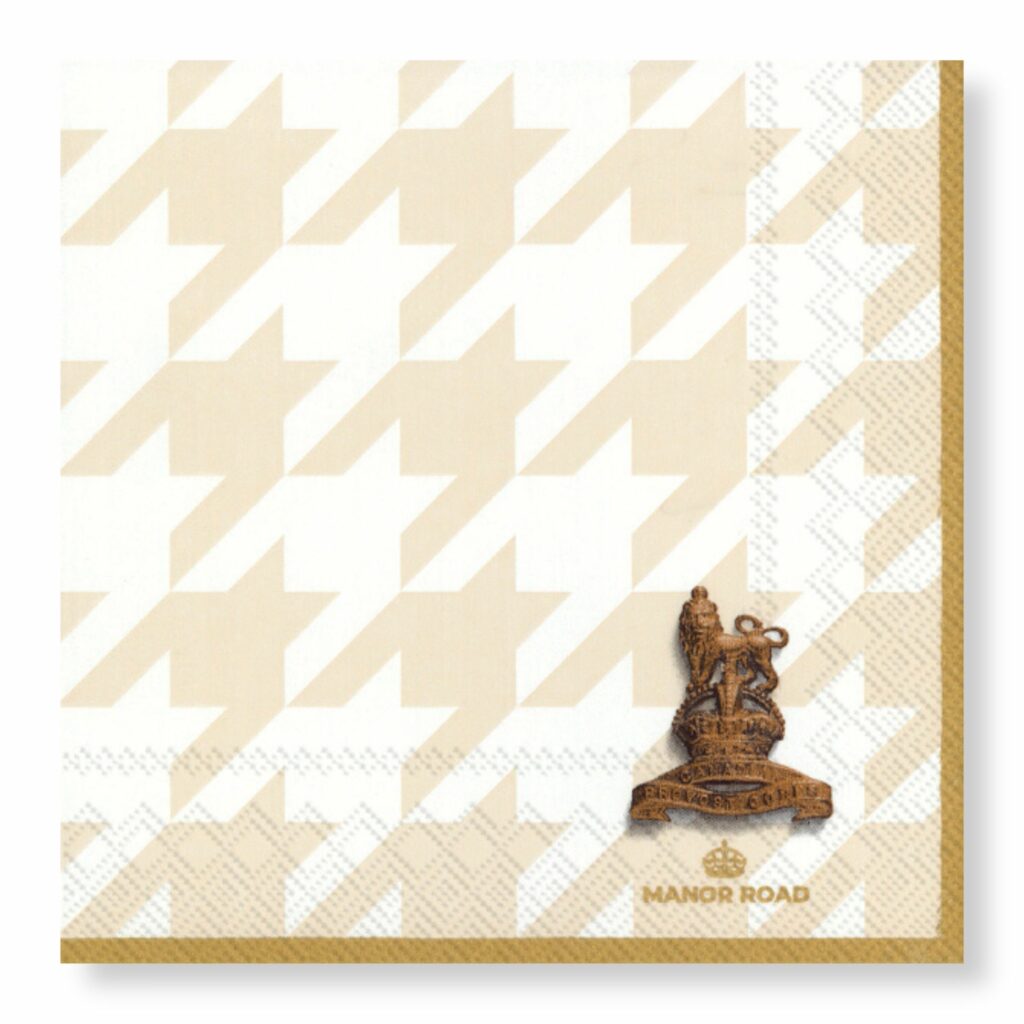 Manor Road Classic Houndstooth Lunch Napkin 20pk