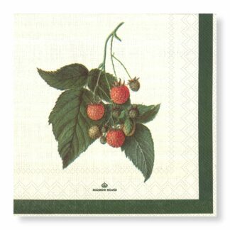 Manor Road Raspberry Harvest Lunch Napkins 20pk