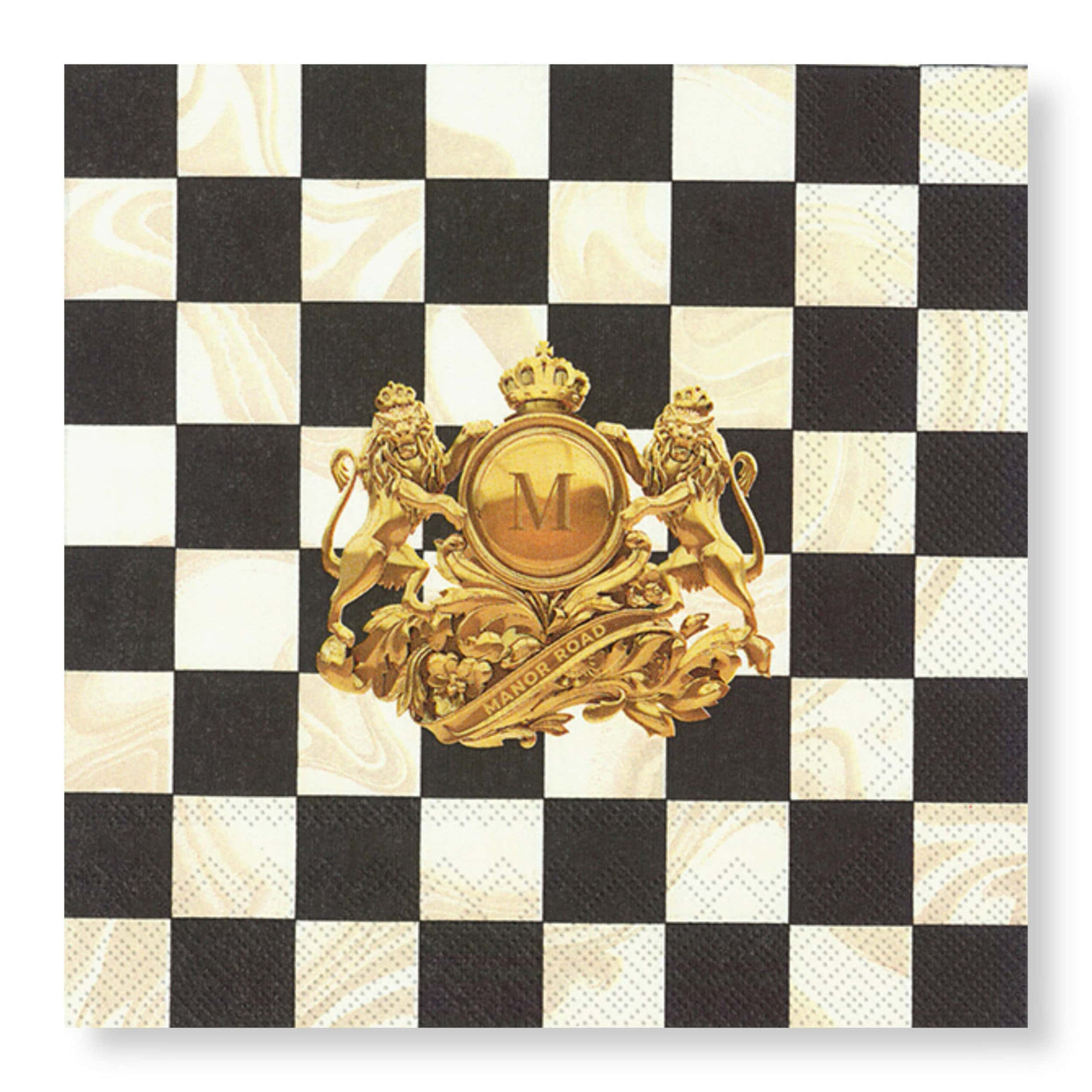 Manor Road Marble Royale Dinner Napkins 20pk