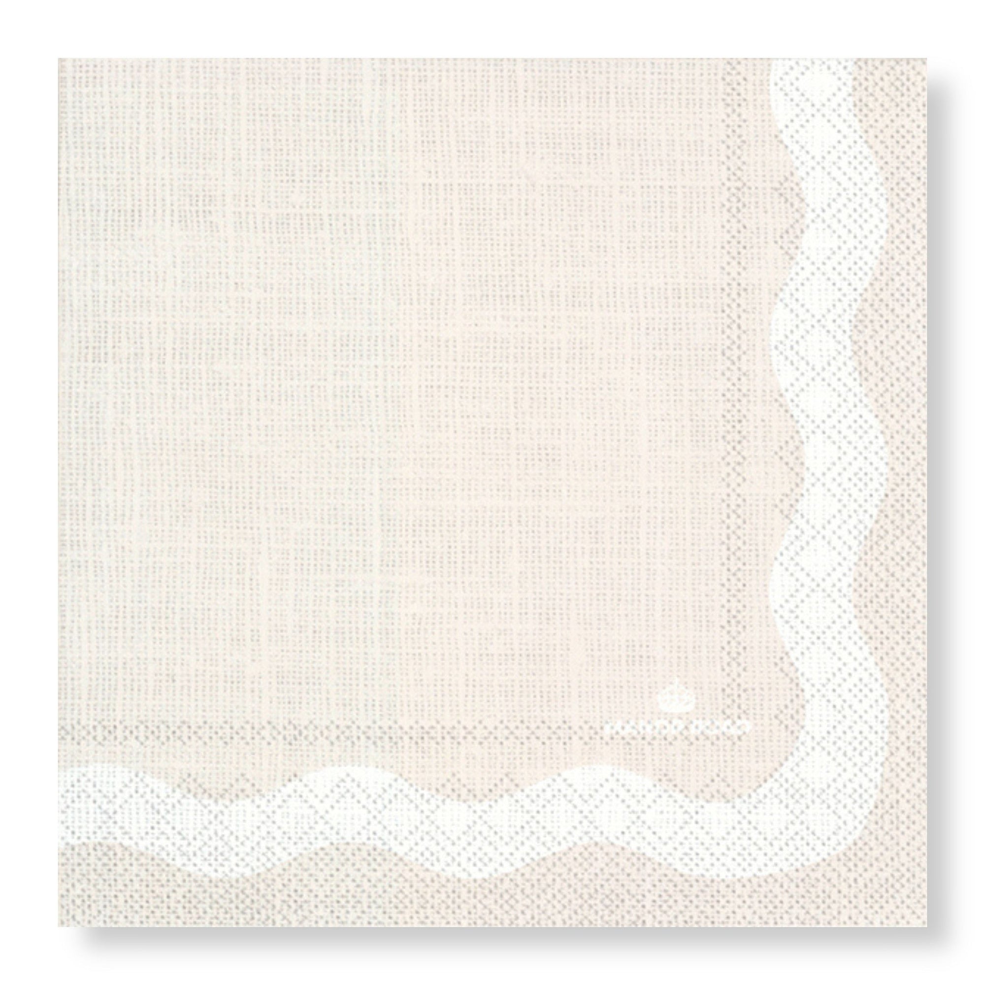 Manor Road Serviettes 40cm Linen Wave Beige Pk 20