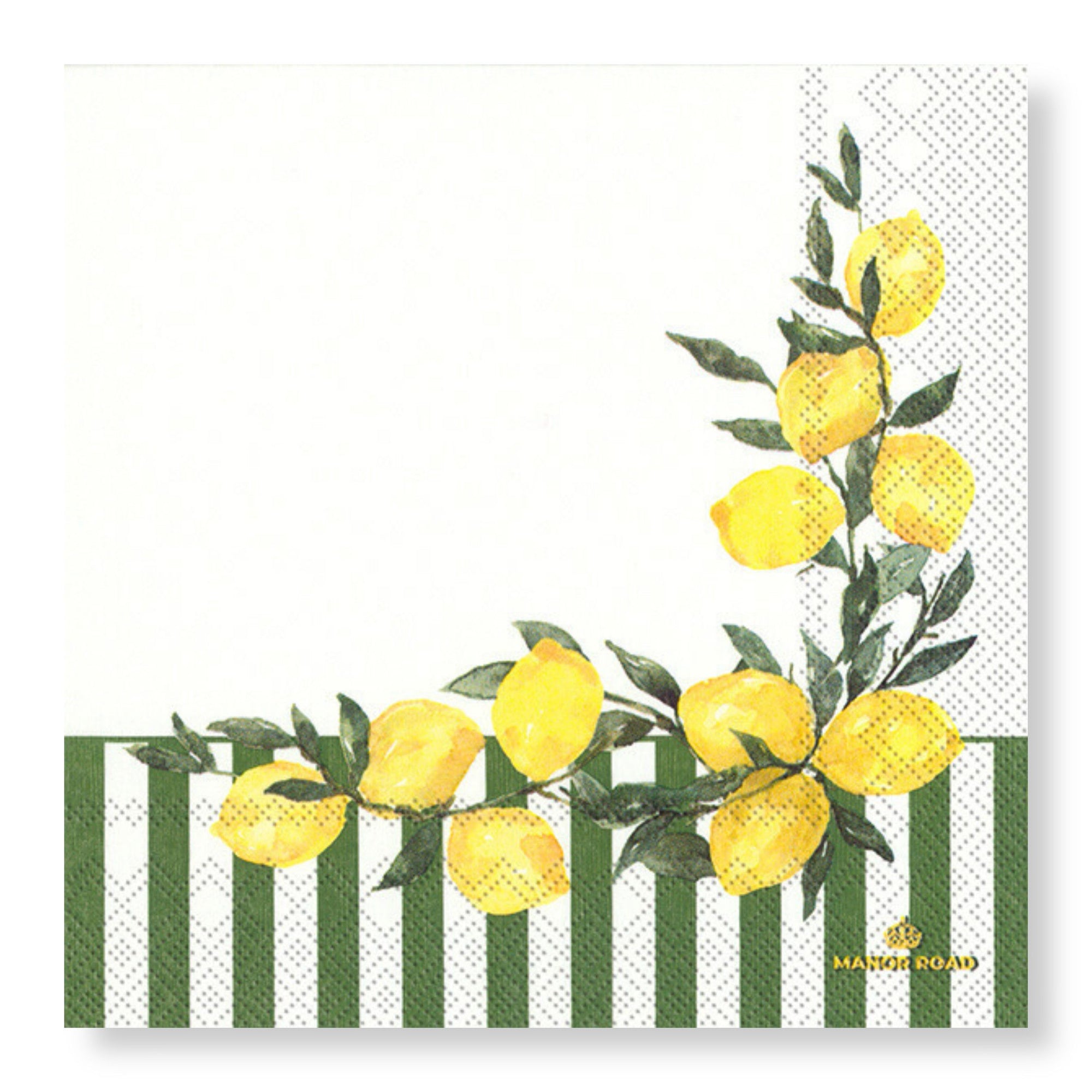 Manor Road Serviettes 33cm Limoncello Pk 20