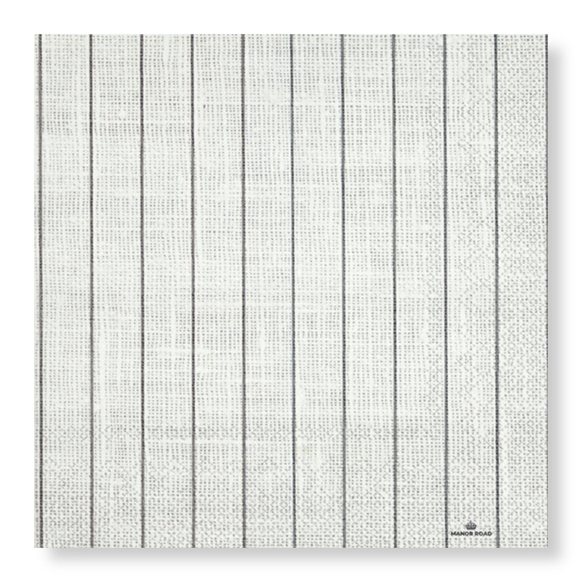 Manor Road Serviettes Cocktail Linen Pinstripe Pk 20