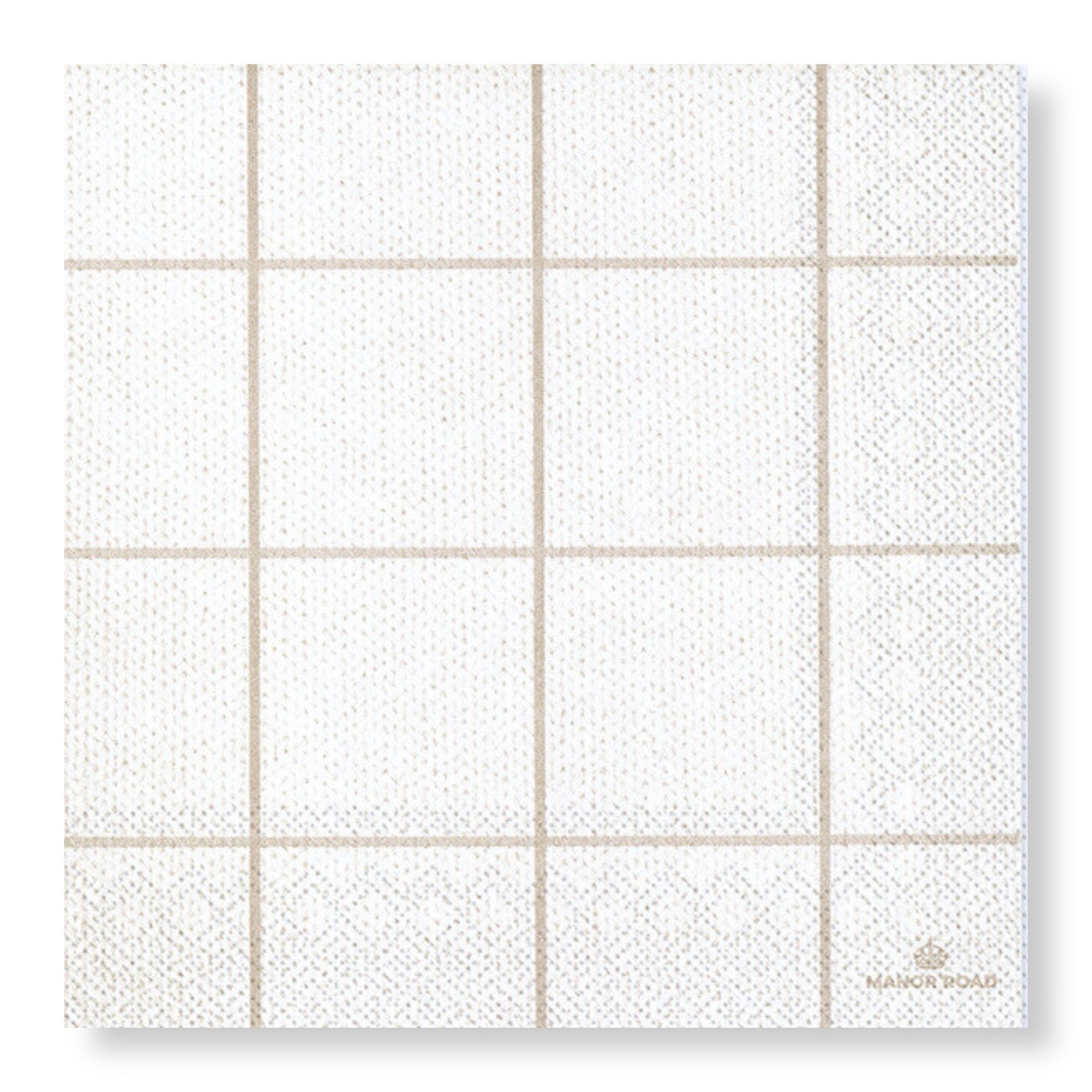 Manor Road Serviettes 40cm Woodland Weave Pk 20