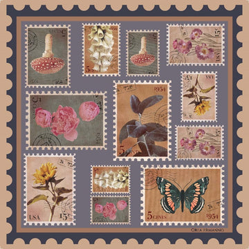 Woodland Stamps Navy