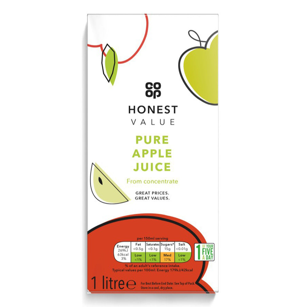 Honest Value Apple Juice 12 x 1L BULK