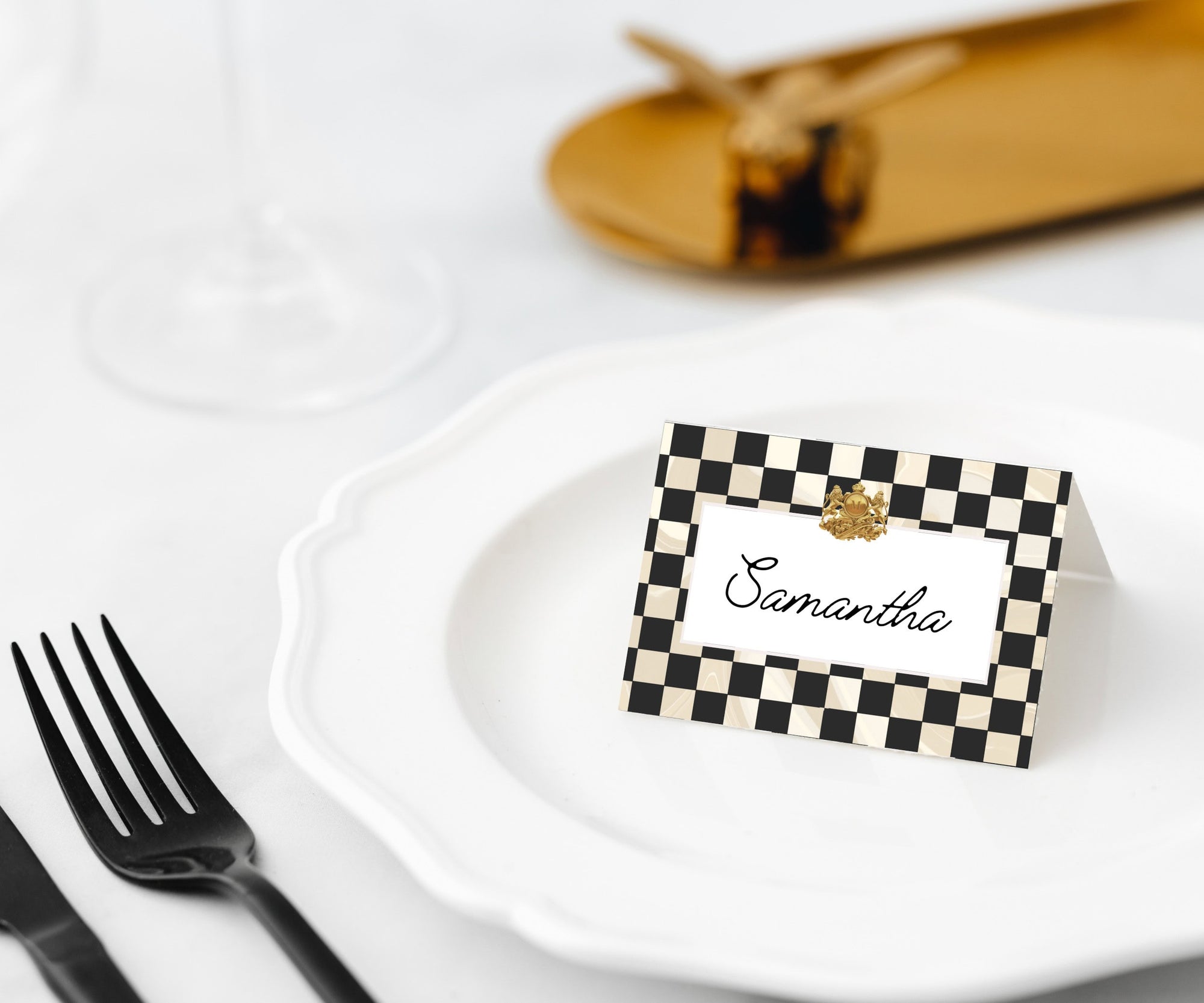 Manor Road Printable Perforated Place Cards Marble Royale Pk 45