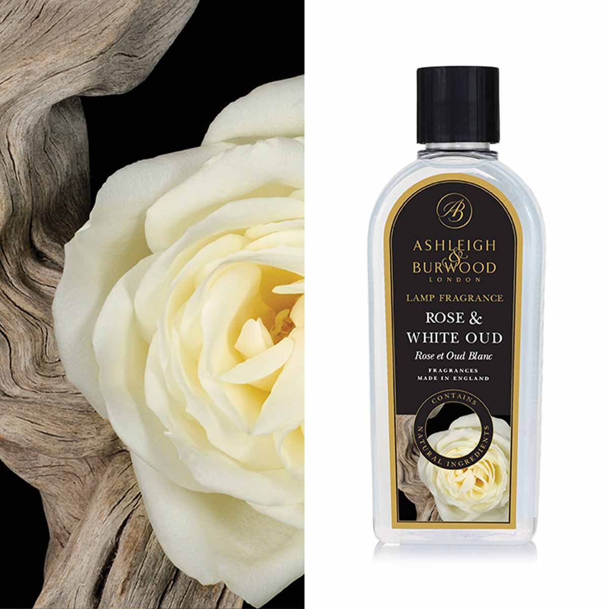 A&B Rose & White Oud Lamp Fragrance 500ml