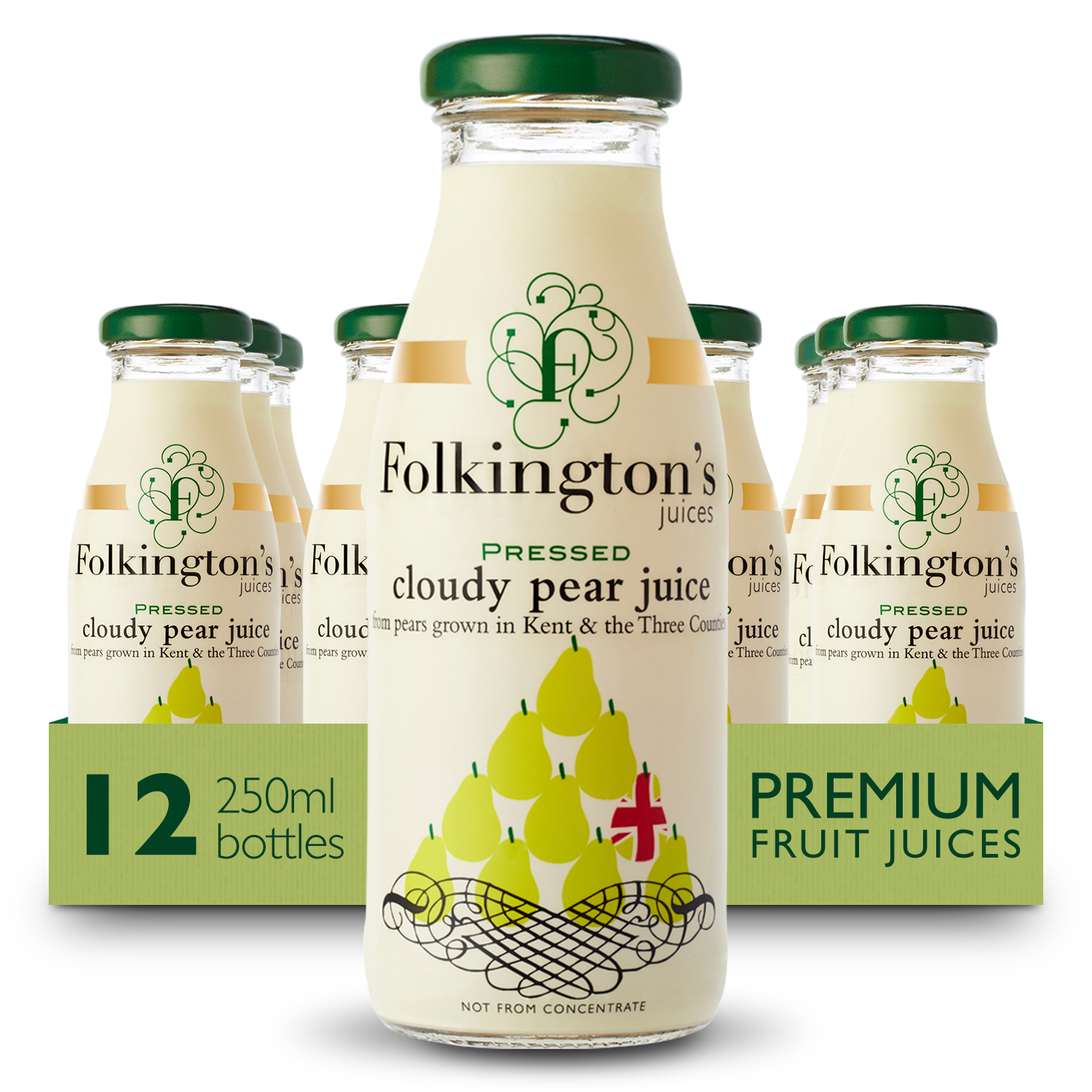 Folkingtons Pear Juice 12x250ml