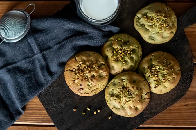 Pistachio Creme Cookies