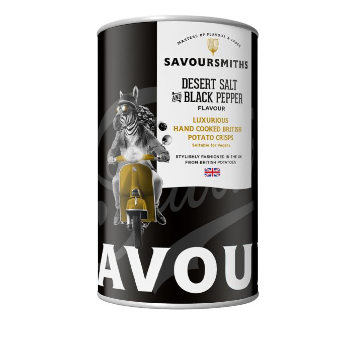 Savoursmiths Desert Salt & Black Pepper Crisps Tin