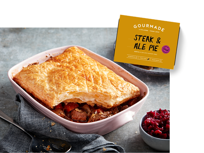 Gourmade Serves 2 Steak and Ale Pie 700g