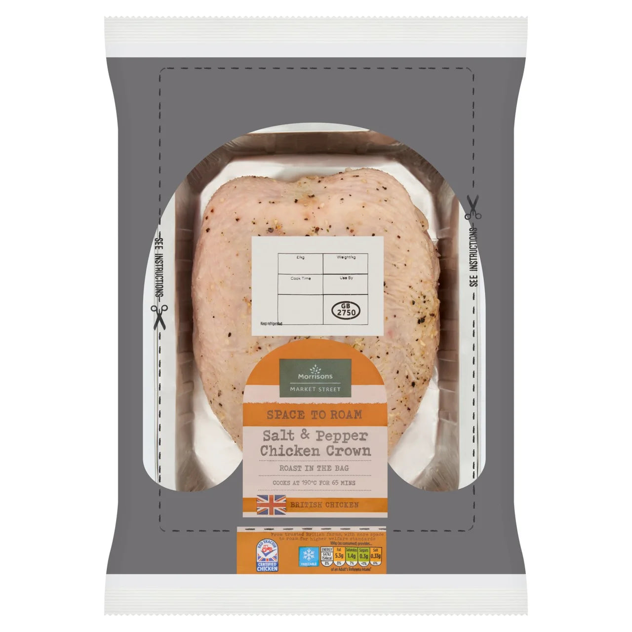 Morrisons Salt Pepper Chicken Crown 700g