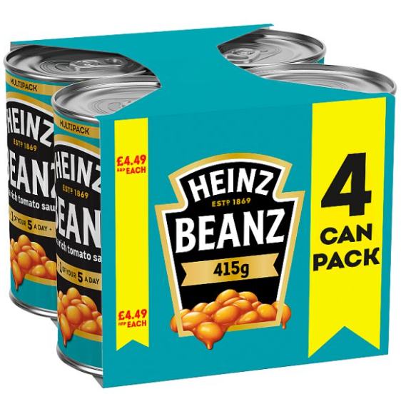 Heinz Beans 4Pk PMP4.49