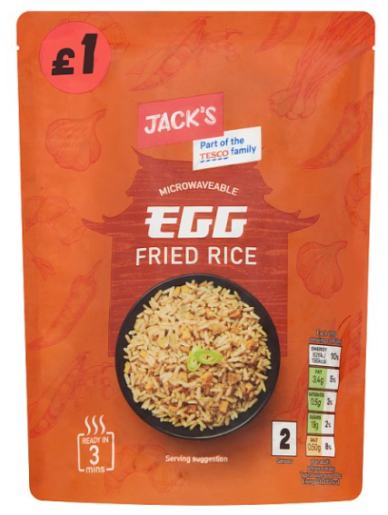 Jack's Microwaveable Egg Fried Rice 250g