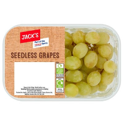 Jack's Green Seedless Grapes 500g