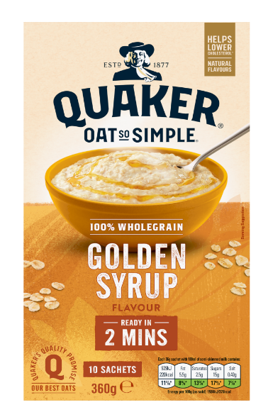 Quaker Oat So Simple Golden Syrup 10pack