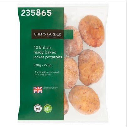 Chef's Larder 10 British Ready Baked Jacket Potato