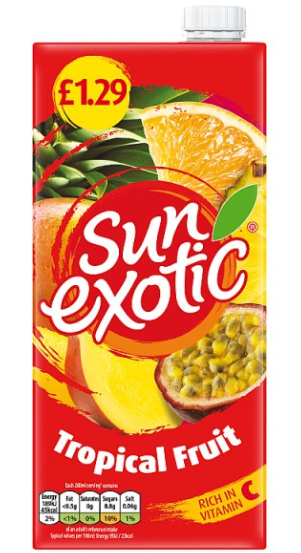 BULK Sun Exotic Juice Drink PM1.29 12x1L