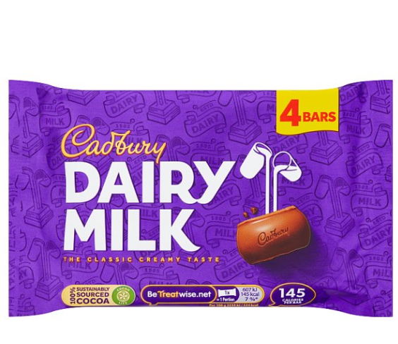 BULK Cadbury Dairy Milk 4pk x14