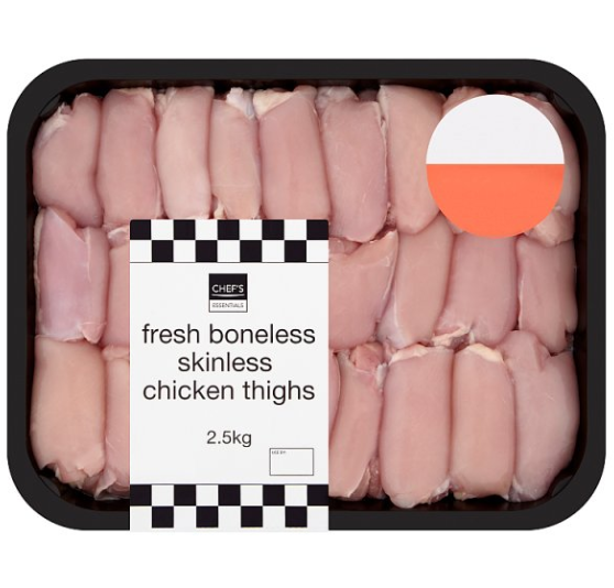 Chef's Essentials B/S Chicken Thighs 2.5kg