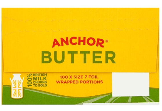 Anchor Salted Butter Portions 100 x 7g