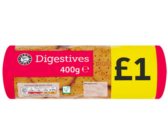 Euro Shopper Digestives 400g PMP1.00 *