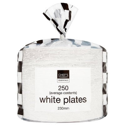 Chefs Essentials 250 White Plates