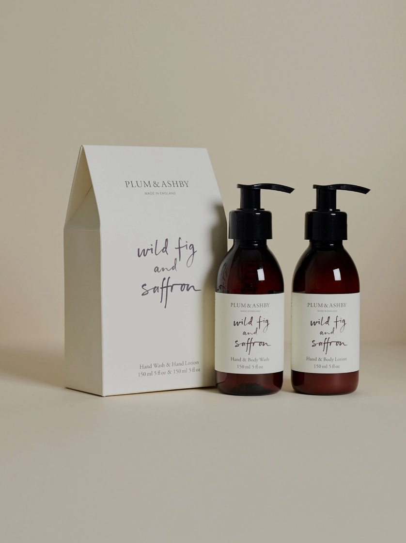 Plum & Ashby Wild Fig & Saffron Hand Wash & Hand Lotion Pack 150ml