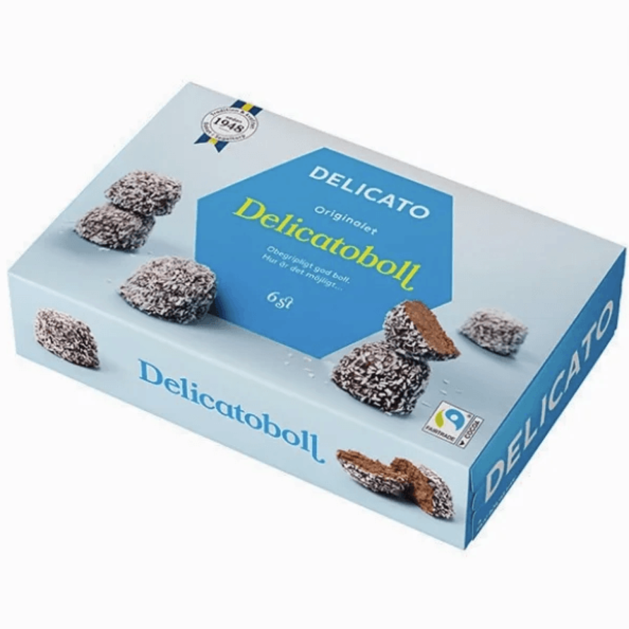 Delicato Delicatoboll 6pack Chocolate Oat Balls