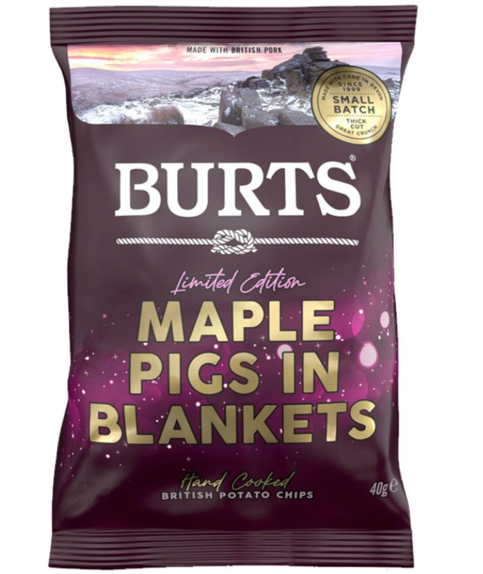 BULK Burts Maple Pigs In Blankets 20x40g