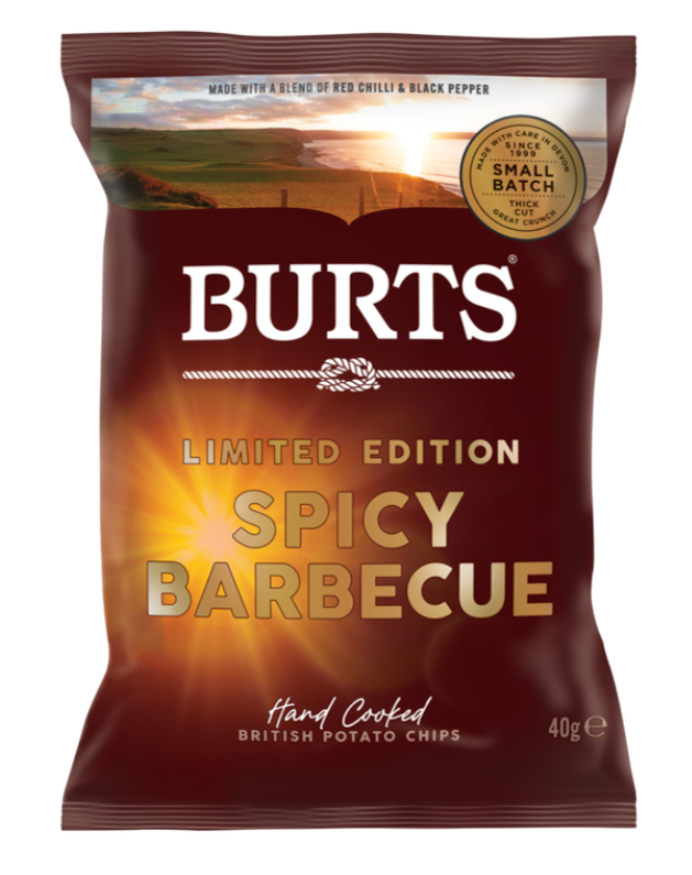 BULK Burts Spicy BBQ Crisps 20x40g