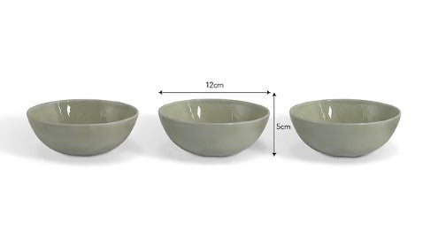 GTC Clay Nibble Bowl - Set of 3