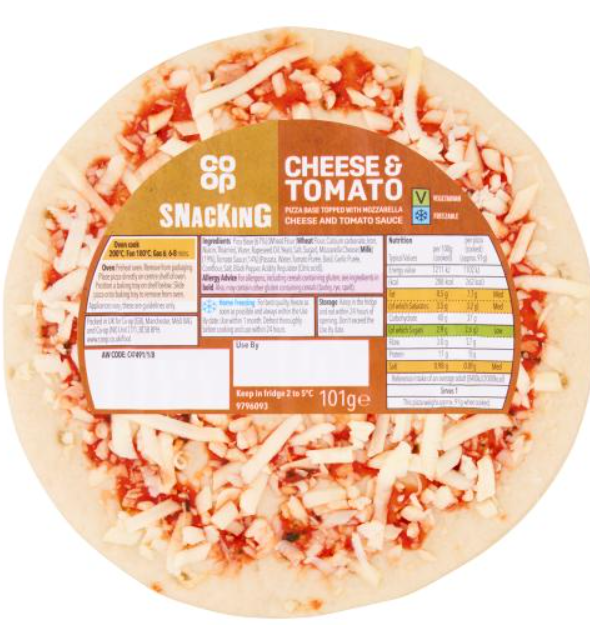 Co Op Snack Cheese & Tomato 101g