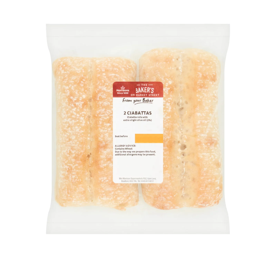 Morrisons Bakery Market St Ciabatta 2pk [207]