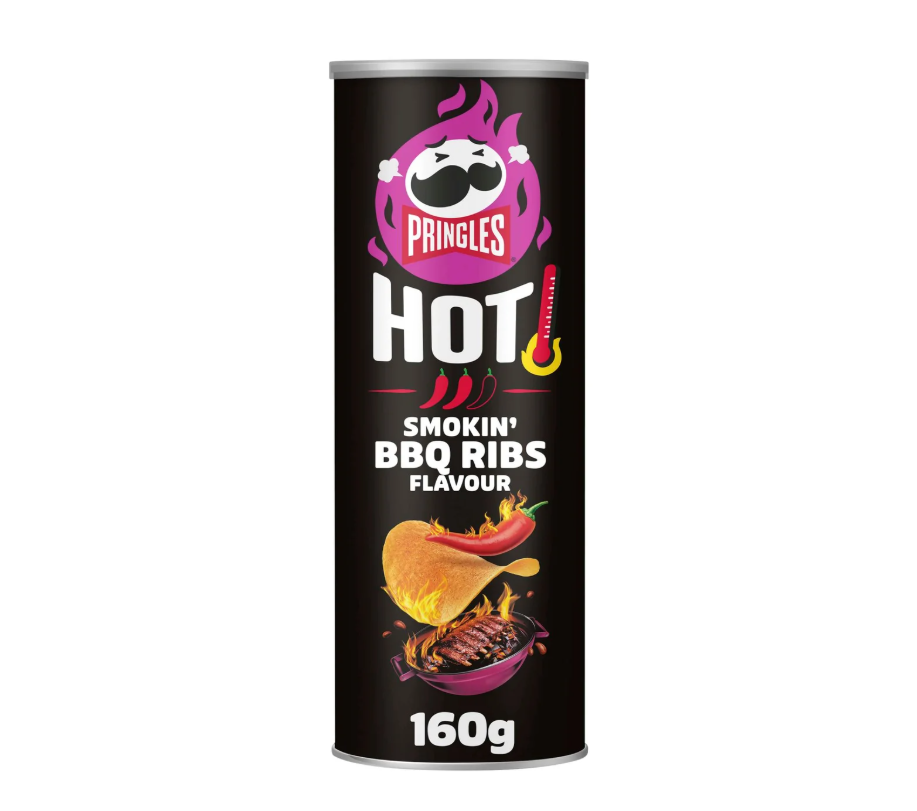Pringles Hot Smoky BBQ Ribs 160g
