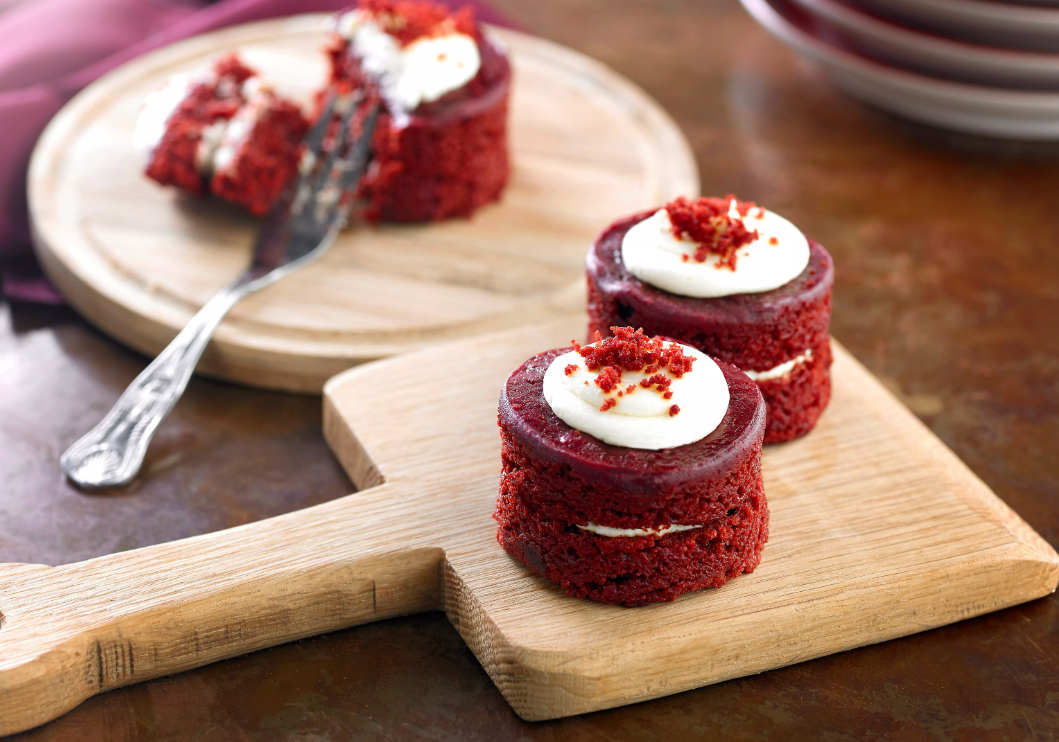 Handmade Cake Co. Individual Vegan Mini Red Velvet Cake 18 portion