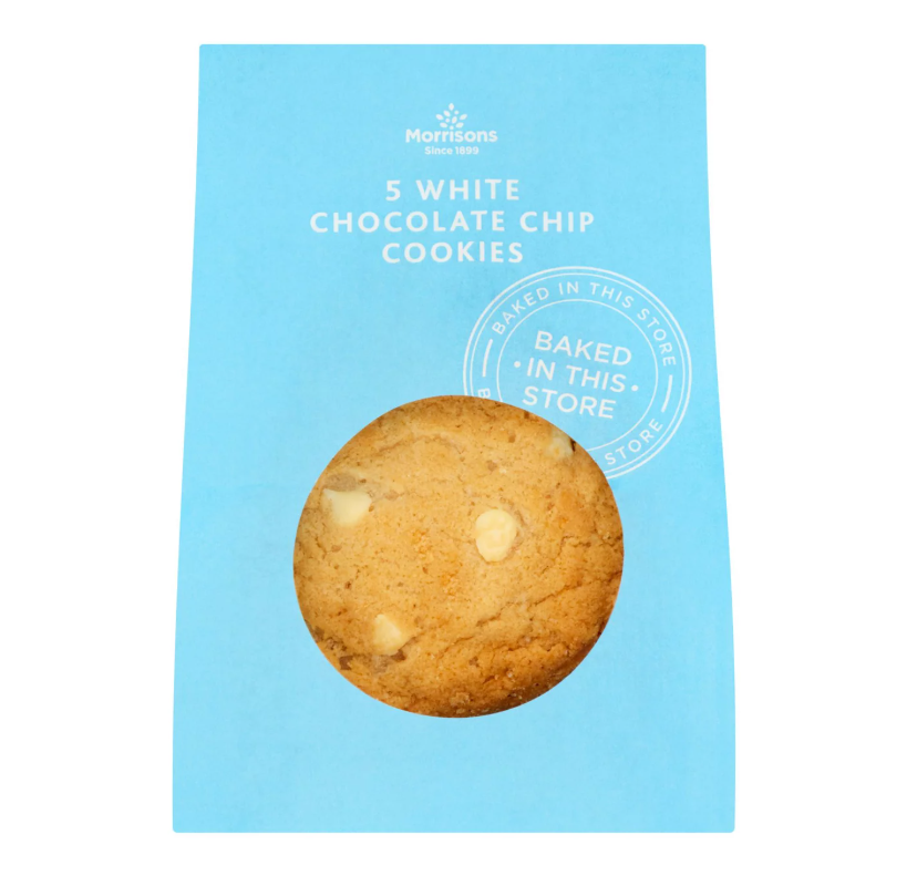 Morrisons White Chocolate Chunk Cookies 180g