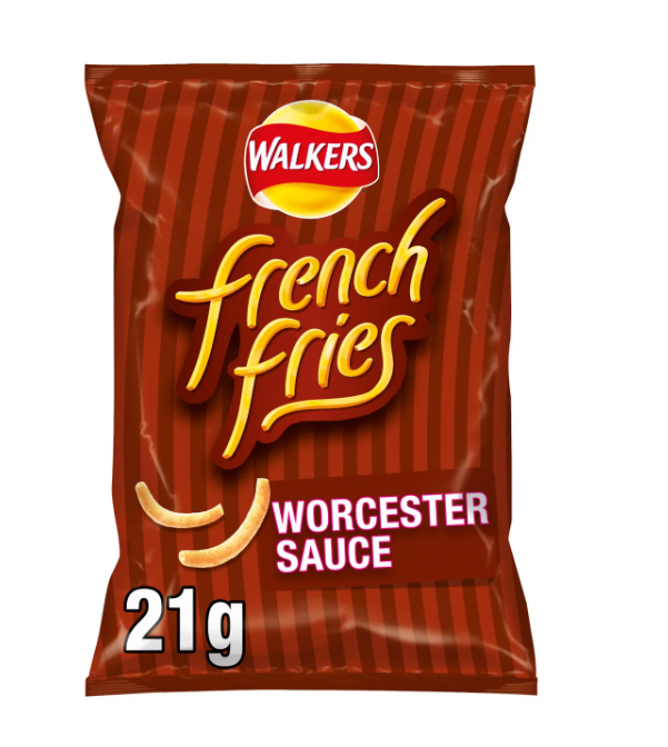 Walkers French Fries Worcester Sauce Crisps 21g