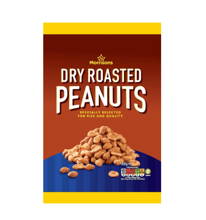 Morrisons Dry Roasted Peanuts 450g