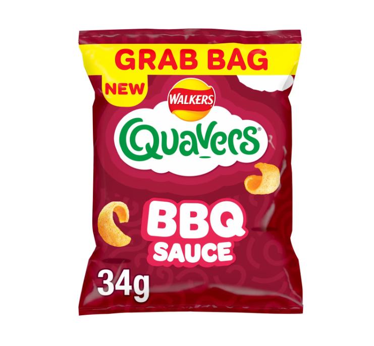 Walkers Quavers BBQ Snacks 34g