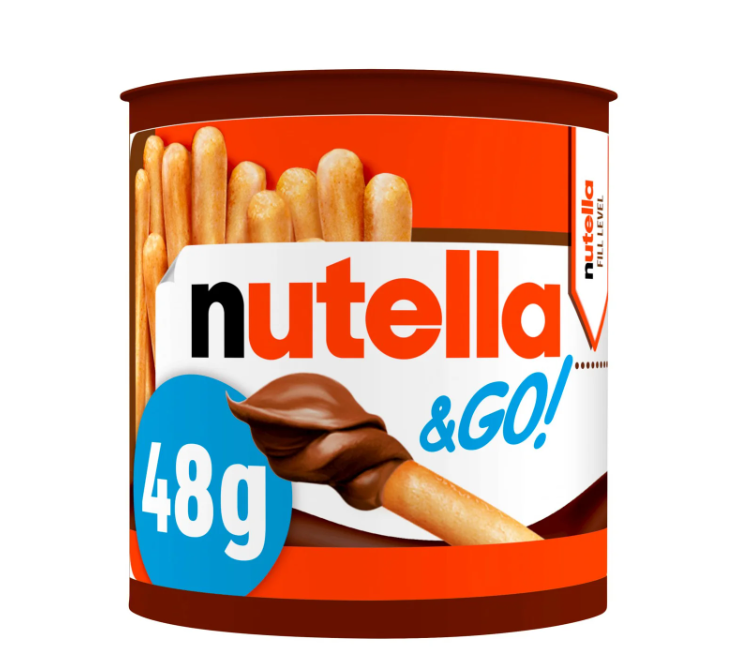 Nutella & Go Hazelnut Chocolate Spread & Breadsticks Snack Pot 48g